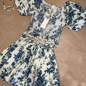 LoveShackFancy Molly Top and Cheyenne Skirt (Revolve exclusive)